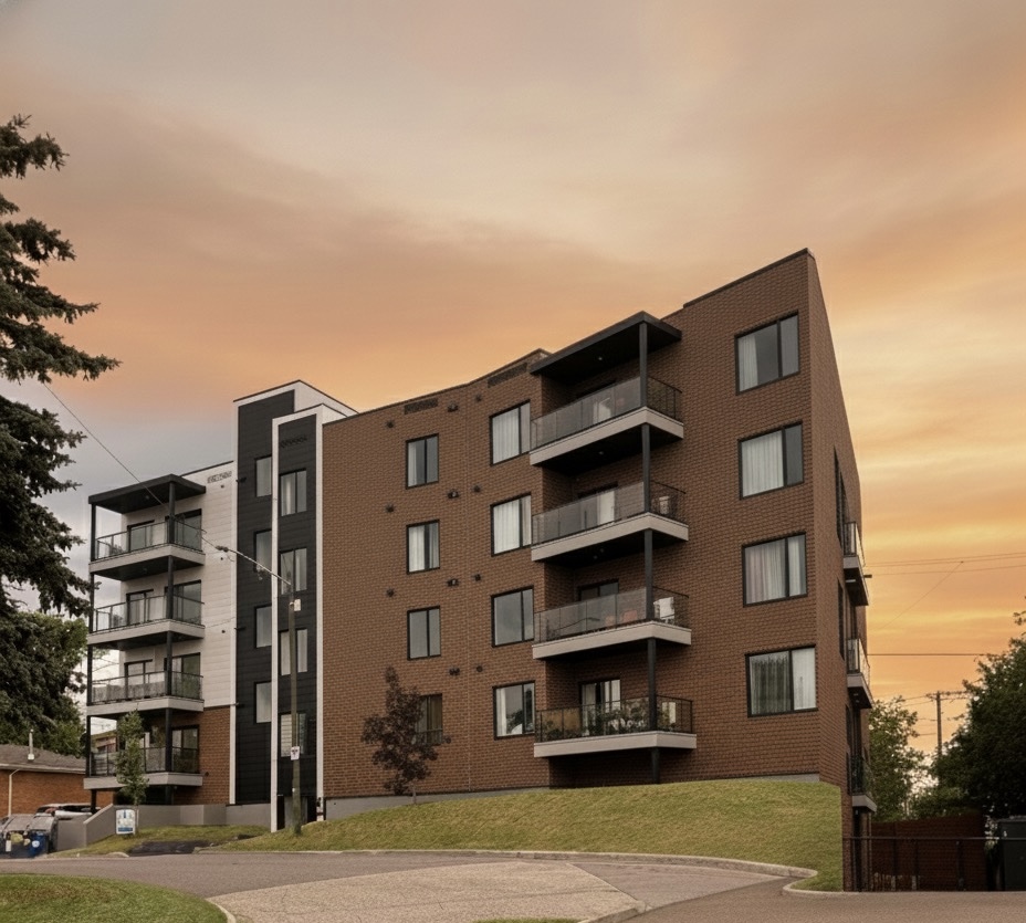 Modern apartment building